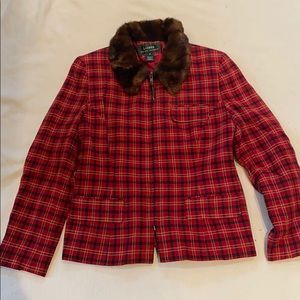 Red plaid jacket